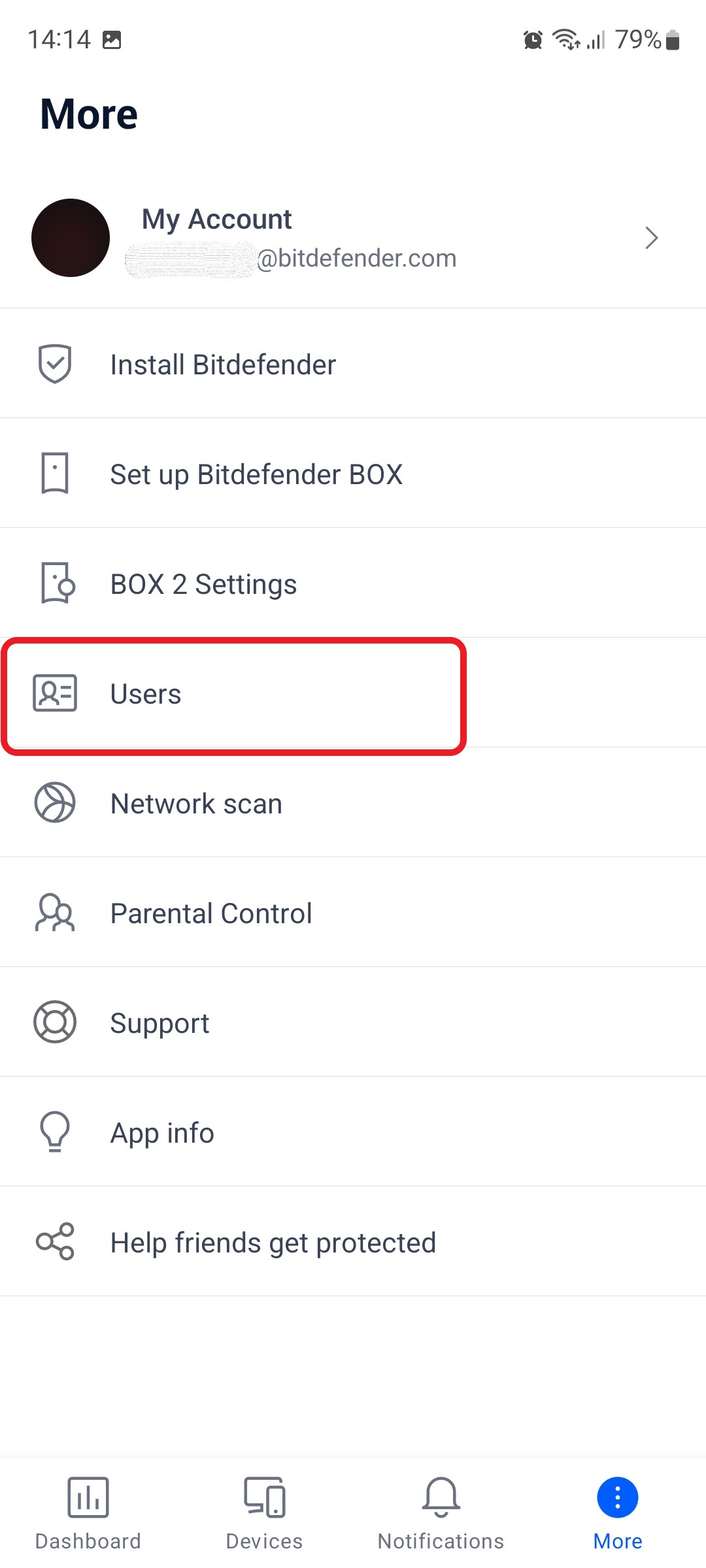 Add a new profile - Bitdefender BOX